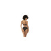 Body Flora noir et chair, avec une fine résille transparente, bretelles ajustables 